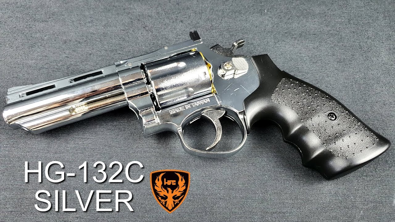 Revólver Gas HFC HG-132C Silver - Airsoft Estarit - YouTube
