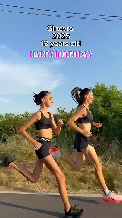 From 2021 to 2025: Ginevra's progress. It’s her birthday! #runners #run #happybirthaday #running