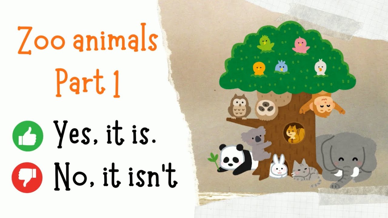Yes, it is/ No, it isn't / Zoo animals Part 1
