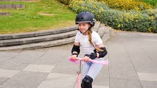 Zinc Three Wheeled Explorer Non Folding Scooter with Light Up Wheels - Spaceman