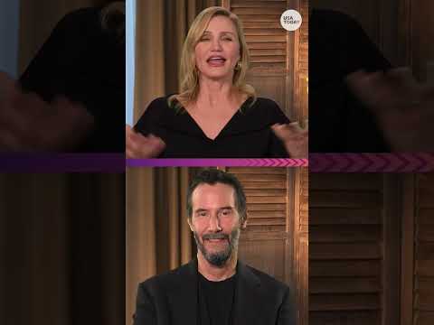 Cameron Diaz y Keanu Reeves hablan sobre su reunión cinematográfica y pasión por el baloncesto