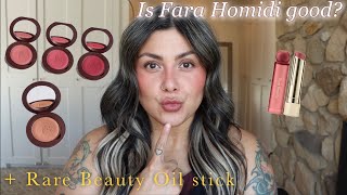 Testing out if the Fara Homidi Hype is real + Rare Beauty Oil Stick screenshot 4
