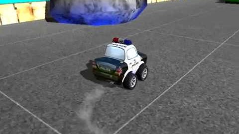video police car toon unity asset store