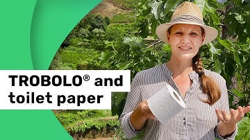 What should be observed when using toilet paper with TROBOLO composting toilets?
