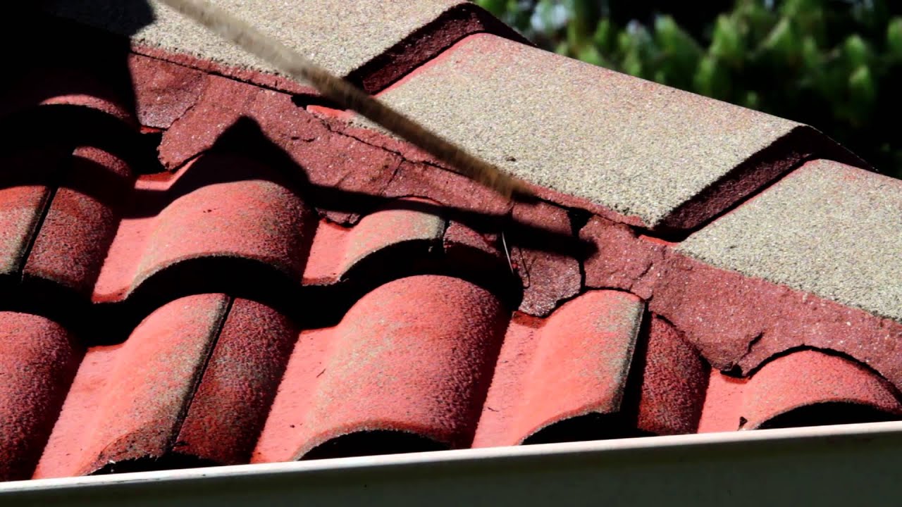 Concrete Roofs — Hip & Ridge Cap Repairs (Step 2) - YouTube