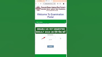 BRABU UG 1st semester Result 2024-28 : BRABU UG 1st Semester Result 2025 :BRABU UG Semester 1 Result