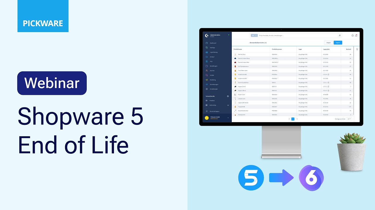 End of Live Shopware 5 - das solltest du bei der Migration bei Pickware beachten