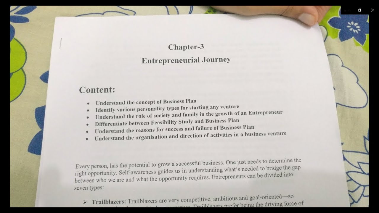 entrepreneurial journey class 11 notes