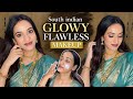 South Indian Glowy Flawless Makeup Tutorial ✨ Bridal Style Makeup Step By Step #makeuptutorial