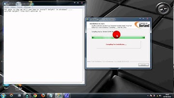 how to install delphi 7 in windows 7 by abderrahmane chinwi flv