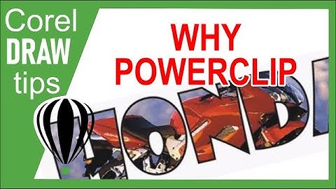 How to powerclip text in CorelDraw