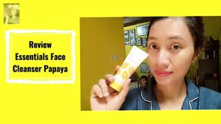 Review essential face cleanser dan face cream papaya dari Oriflame !