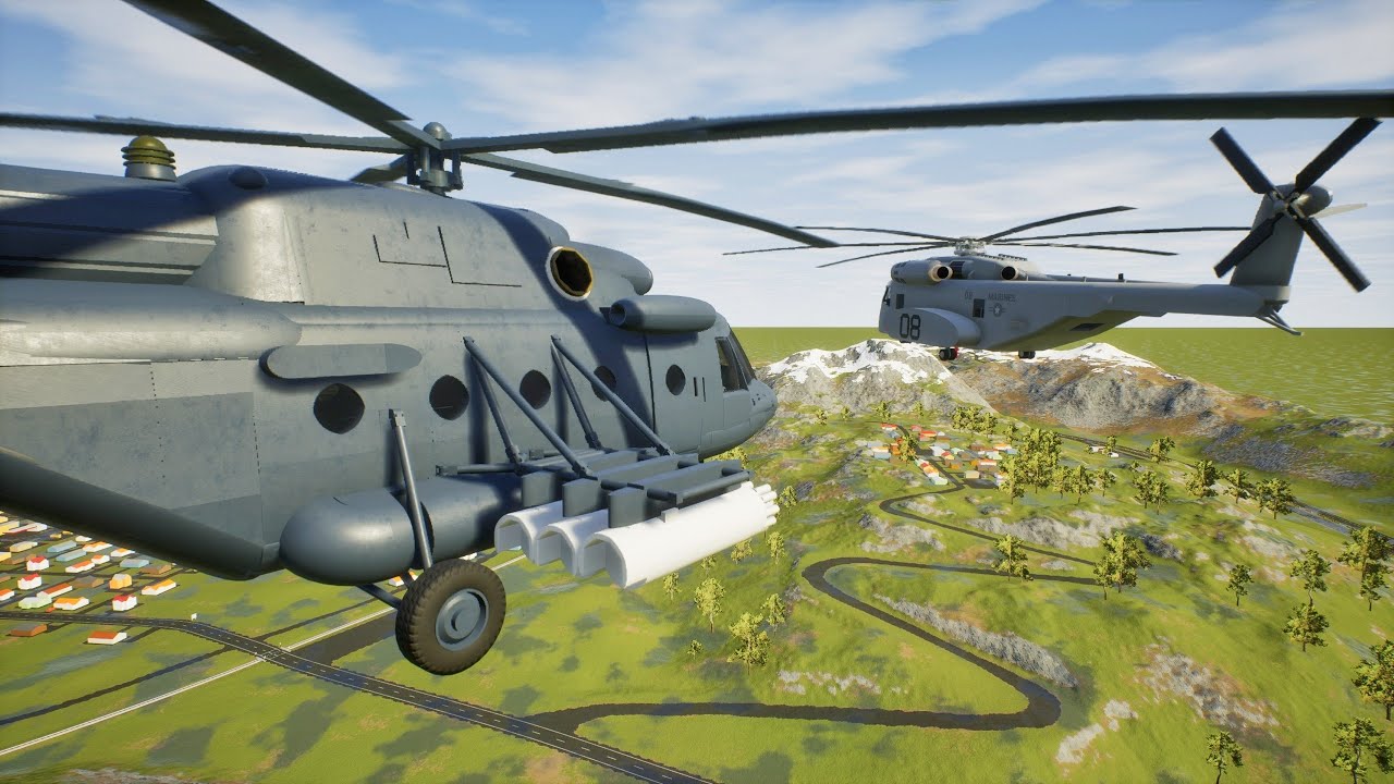 Realistic Helicopter Crashes 1 I Brick Rigs