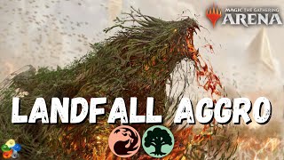 Celebrity TURN 5 WIN WITH LANDFALL AGGRO DECK IN MTGA 2022 STANDARD!! Wealth