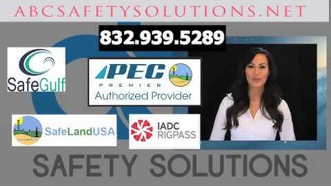 PEC card Safeland, Safegulf, rigpass, Registration for Safety Training with ABC SAFETY SOLUTIONS