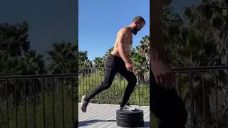 Elevated Lunges! #calisthenics #homeworkout #lunges #bodyweightworkout #legs #mobility #training