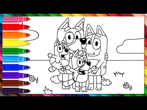Видео: Как нарисовать семью Блуи Хилер | Учимся вместе с Сэмом