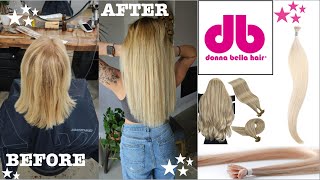 DONNA BELLA KERA-LINK HAIR EXTENSIONS - 22 INCH // FIRST IMPRESSIONS START TO FINISH