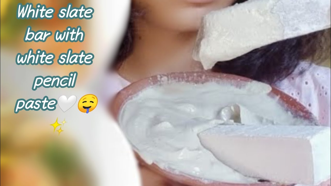 White slate bars with white paste Crunch edit🤍 |Crunchy and creamy🤤# ...
