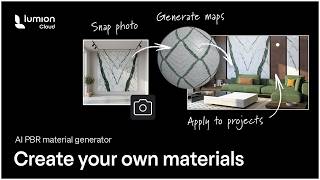 AI PBR Material Generator now in Lumion Cloud
