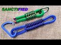 Paracord Sanctified Knot over the Thicker Rope = Beautiful Large Key Fob