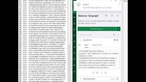 Get The Graph API data in Excel and Google Sheets - Balancer Subgraph