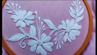 Beautiful And Easy Hand Embroidery Design || Flower Embroidery Design || Stitch Embroidery Designs