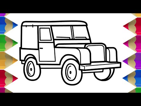 How to Draw a JEEP Step by Step Easy Guide Tutorial | Draw Sketch