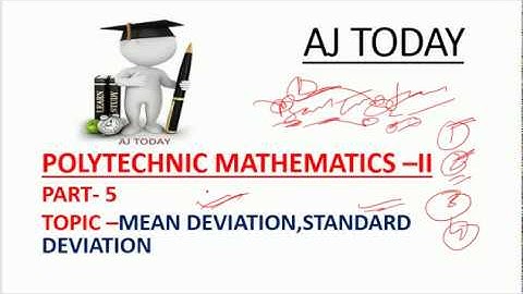 polytechnic mathematics(mean deviation and standard deviation) part-5
