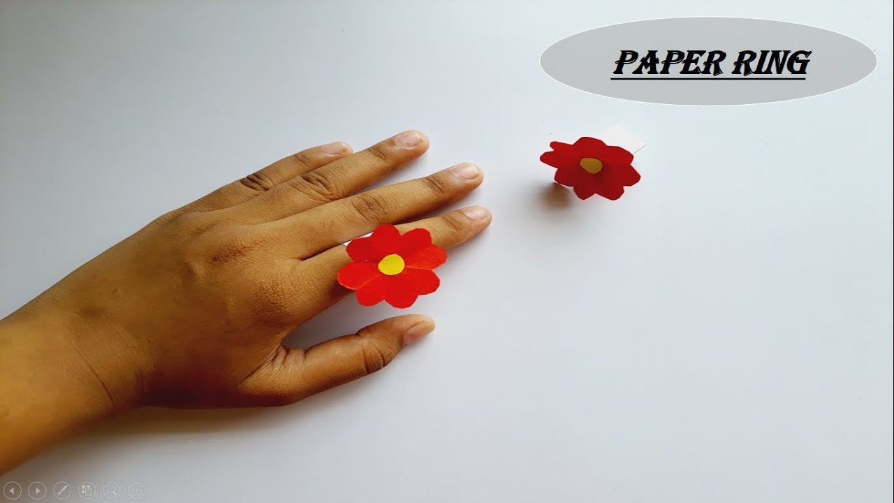 Easy Paper Ring Making • DIY Paper Ring/How To Make Paper Ring /Cute Paper Ring • Beautiful/Dv craft