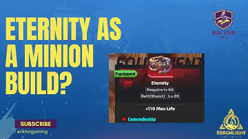 Is it worth using Eternity on a Minion Build?