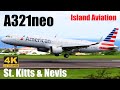American a321neo  jetblue a320  caribbean airlines atr 72  st kitts eastern caribbean