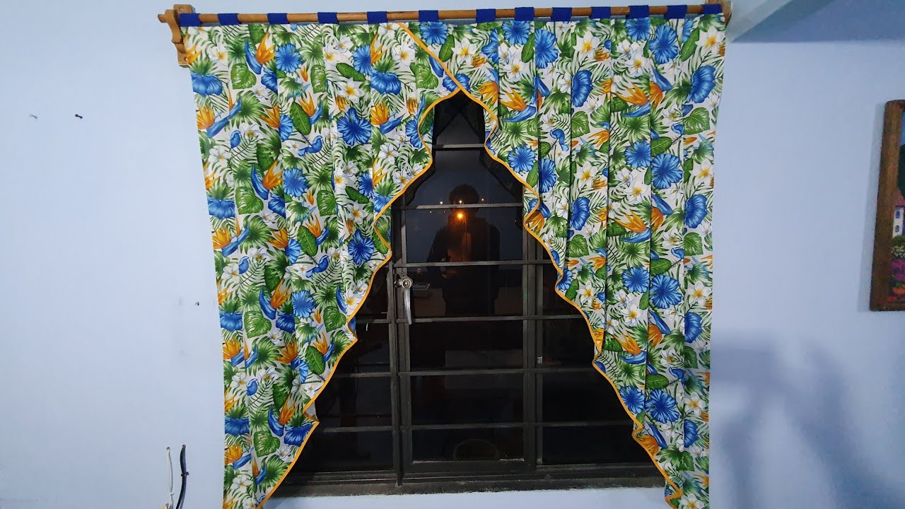 Cortinas de cascada o diagonales.