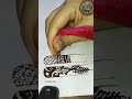 Easy Finger mehndi design #mehndi #henna #viral #shorts #youtubeshorts #trending #viraltrend #reels