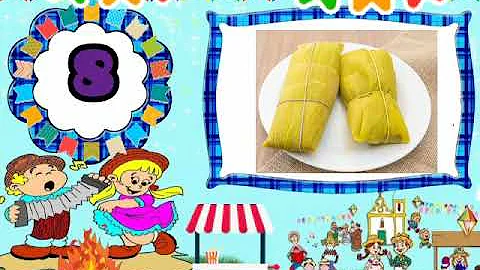 Quais elementos característicos da festa junina você consegue identificar na imagem?