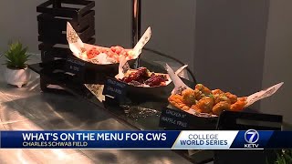 What's new on the menu at the College World Series?