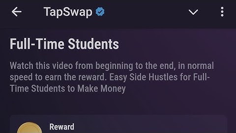 Full-Time Students | TapSwap Code | Easy Side Hustles for Full-Time Students to Make Money Tapswap