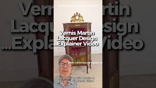 The Vernis Martin lacquer work on this French Vitrine is exquisite - here's an explainer video