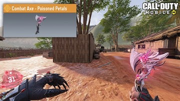Combat Axe - Poisoned Petals GAMEPLAY | CODM | Poisoned Petals Mythic Draw