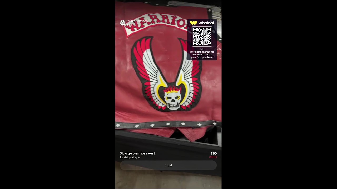 The Warriors… deals on left over items from the event.