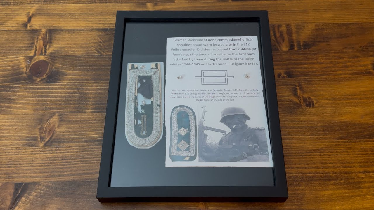 WW2 German Non Commissioned Officer Shoulder Board Battle Of The Bulge Relic