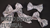 HOW TO MAKE WIRED BOWS TUTORIAL by Cup n Cakes Gourmet - YouTube