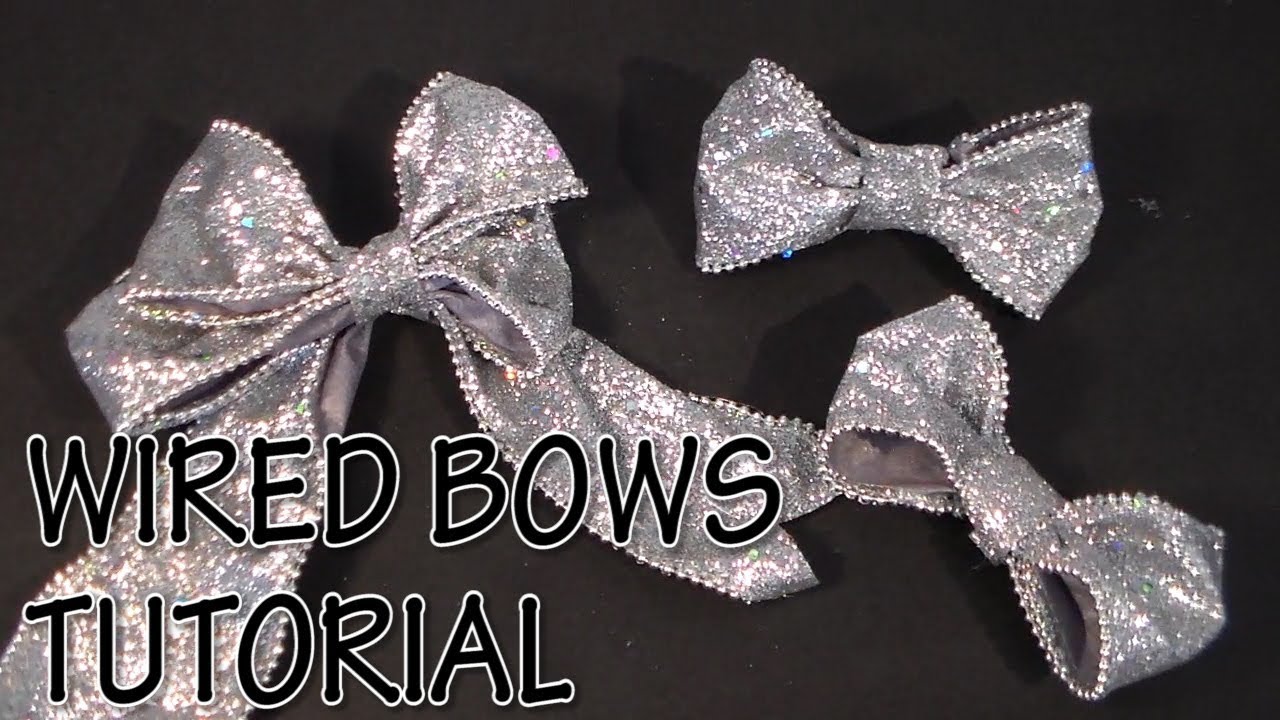 HOW TO MAKE WIRED BOWS TUTORIAL by Cup n Cakes Gourmet YouTube