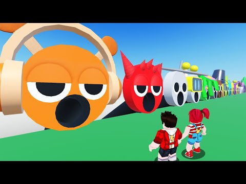 SPRUNKI SLIDE 스프런키 미끄럼틀 타요!