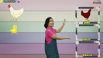 Math Episode 6: COMPARING WEIGHT| Simple English | Preschool Lessons| Fun Learning