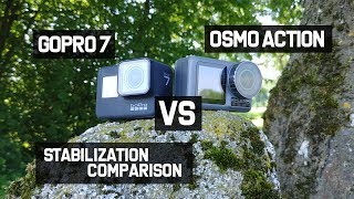 GOPRO 7 vs OSMO ACTION - Stabilization Comparison