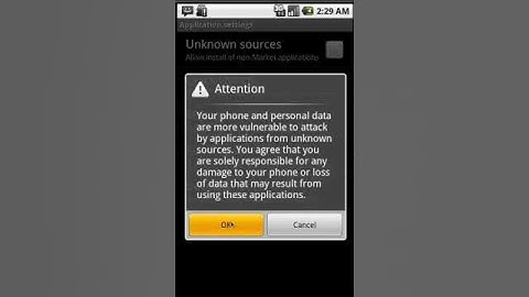Enable unknown sources