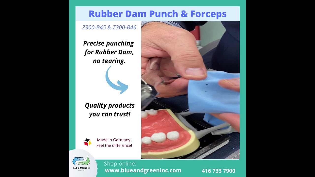 Rubber dam and forceps Dental Clinic
