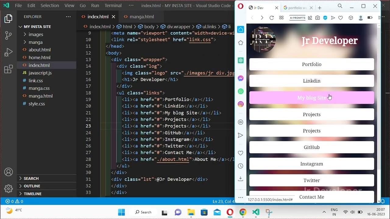 Create Your Own Website Like Linktree for All Social Media Links|Coding ...