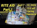 Learn rite aid couponing haul  part 1  clearance  april 7  13 2024  patel7ravi7